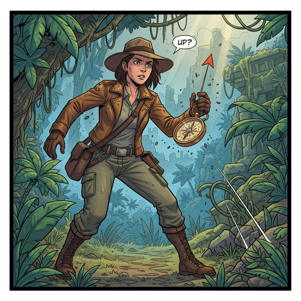 Lyra crept through the forest, baby dragon clutched in her arms. The shadows seemed to reach for her with gnarled fingers, but she pressed forward, her elven boots silent on the moss-covered ground. The ancient tree ahead was supposed to hold the answers she sought - or so the prophecy claimed. She had followed the cryptic verses for three days now, dodging trap vines and one very aggressive squirrel. She hoped the prophecy was right about everything, because she was completely lost, her provisions were running low, and the baby dragon had just sneezed fire onto her last map.